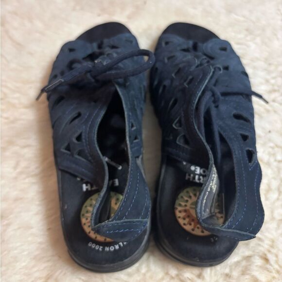 Earth Shoes Vintage Blue Sandals with Chunky Platform and Durable Design - Picture 5 of 8